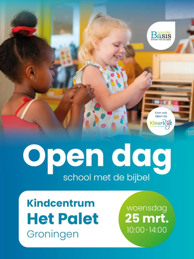 🗓️Zet 25 maart in je agenda! 🕙Van 10.00 tot 14.00 uur ben je van harte welkom om sfeer te proeven op onze school.Om 10.00 uur staat koffie, thee en limonade voor je klaar 🧩Voor kinderen zijn er leuke activiteiten 🚶‍♀️Loop samen door de school en ontdek de groepen 💬Onze leerkrachten beantwoorden graag al je vragen🧸De peuteropvang is ook aanwezig.We kijken ernaar uit om je te ontmoeten! #scholenmetdebijbel #meerstad #beijum #hunze #lewenborg