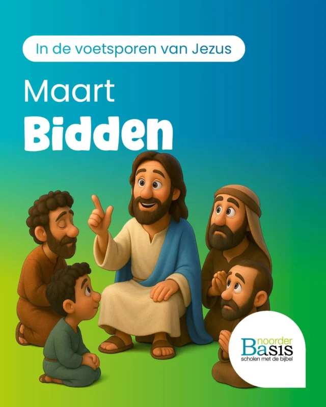 In de voetsporen van Jezus: In de maand maart staat BIDDEN centraal.We mogen van Jezus leren wat de kracht van gebed is. Hij zochtvaak een rustige plek op en trok zich terug om te bidden. Bidden is krachtig! We zijn dankbaar dat we biddendeouders om de school heen hebben en er een gebedsgroep is dietwee wekelijks bijeenkomt in de school om te bidden.Zoekt u ook een school met de bijbel? 🗓️ Op woensdag 25 mrt is onze Open Dag⏰ vanaf 10.00uur staan we voor u klaar!💬 Ook ouders helpen mee bij de Open dag en vertellen graag over hun ervaring met onze christelijke school.#christelijkopvoeden #schoolmetdebijbel #beijum #groningen #meerstad